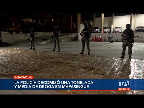 1 tonelada y media de droga fue incautada de un vehículo abandonado en Guayaquil