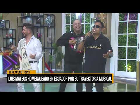 Luis Mateus homenajeado en Ecuador por su trayectoria musical