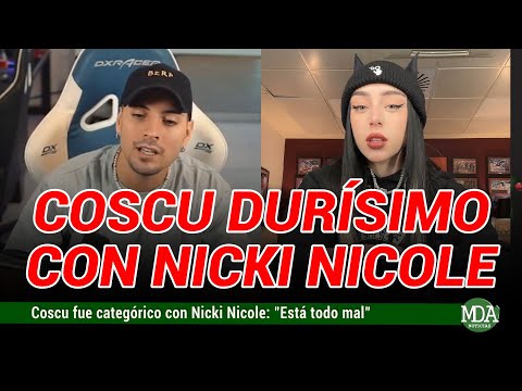COSCU fue CATEGÓRICO con NICKI NICOLE: “Está todo mal”