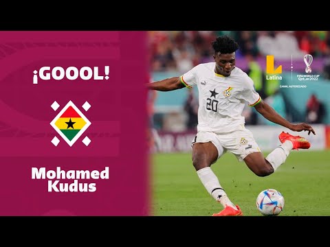 Mohammed Kudus convirtió el segundo tanto para Ghana que ya vence 2-0 a Corea del Sur