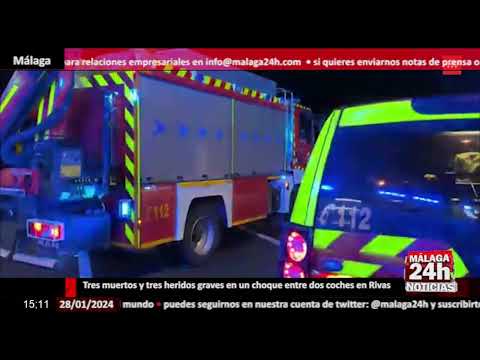 Noticia - Tres muertos y tres heridos graves en un choque entre dos coches en Rivas