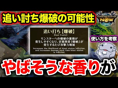 【注目スキル】『追い討ち【爆破】』の可能性と使い方解説&考察するぞ!【モンハンNow】
