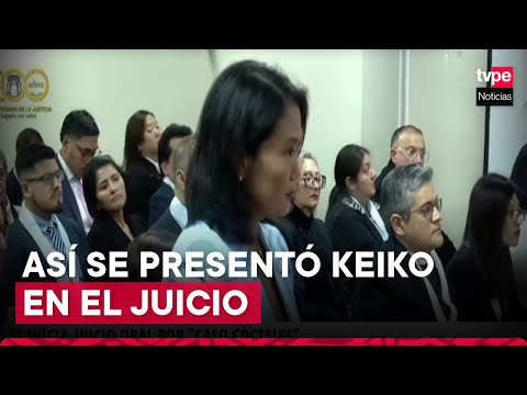Caso Cócteles: así se presentó Keiko Fujimori ante el juzgado por el juicio oral en su contra