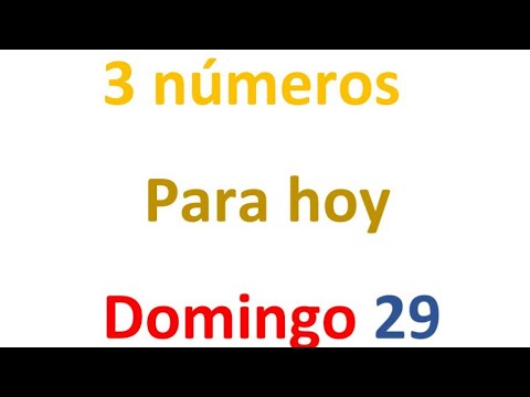 3 números para el Domingo 29 de septiembre, El campeón de los números