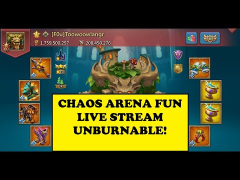 Lords Mobile - CHAOS ARENA FUN -  Can you guys burn me???