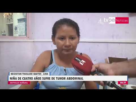 Menor de cuatro años sufre de tumor abdominal en el hospital de Iquitos
