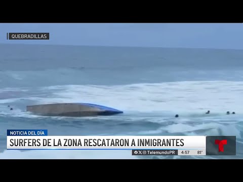 Acto heroico: surfers rescatan a inmigrantes tras naufragio