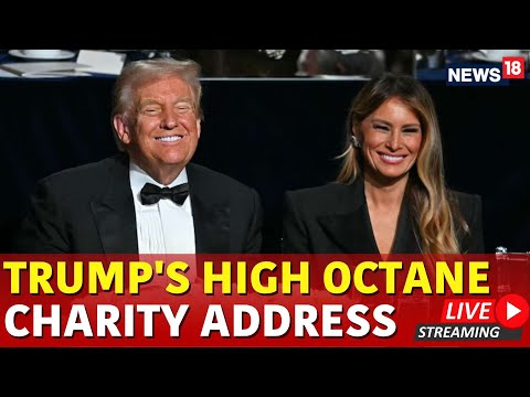 Donald Trump Takes a Swipe at Kamala Harris Over Absence at Alfred E. Smith Dinner | Trump LIVE-N18L