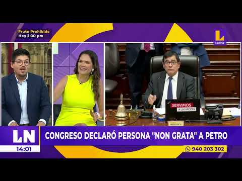 Sigue la tensión diplomática con Colombia, congreso declaró persona non grata a Gustavo Petro