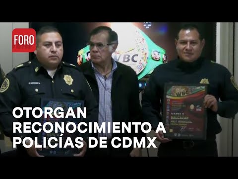 Reconocen a policías de la CDMX que fueron heridos en su labor - Paralelo 23