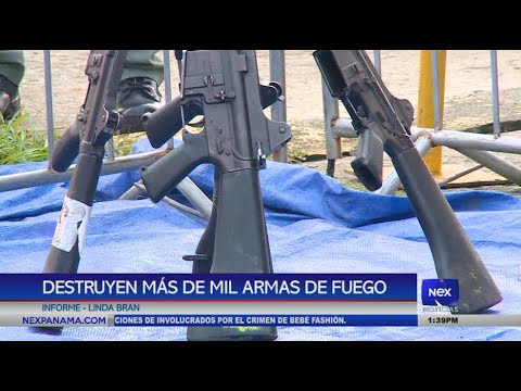 PN destruye más de mil armas de fuego