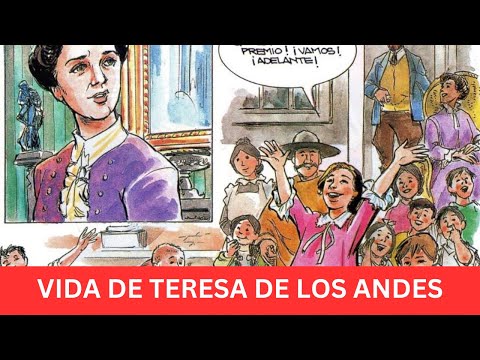 Vida de Santa Teresa de los Andes para niños, con dibujos