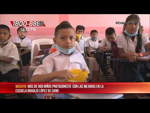 Implementan importantes mejoras en escuela de una comarca de Masaya - Nicaragua