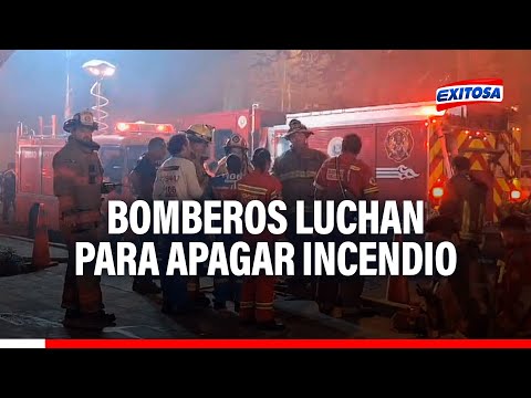 Surco: Al menos 12 unidades de bomberos luchan para apagar incendio en la clínica San Pablo