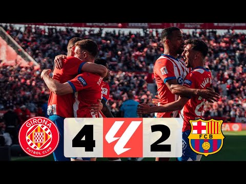 Girona vs Barcelona (4-2) | GOLES y RESUMEN COMPLETO | La liga 2024