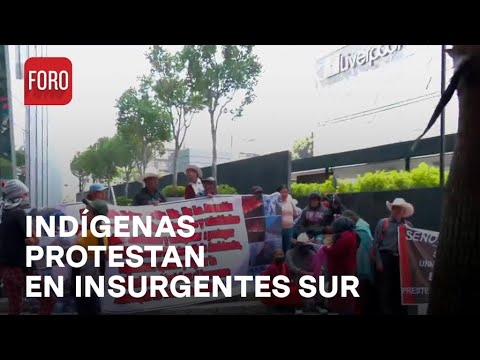 Manifestación CDMX, indígenas protestan en la Profepa por desaparición del 2018. - Las Noticias