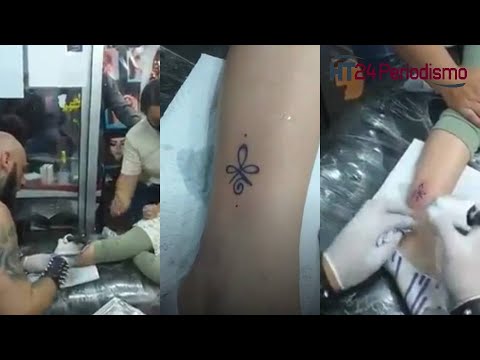 Indignante: Madre obliga a su hija a tatuarse una flor en Pereira