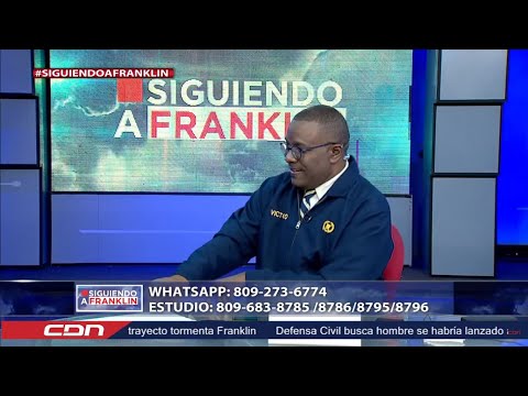 Franklin tocará suelo dominicano a las 8:00 am del miércoles en Barrero, distrito municipal de Azua.