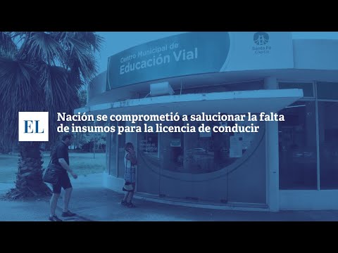 NACIÓN SE COMPROMETIÓ A SOLUCIONAR LA FALTA DE INSUMOS PARA LA LICENCIA DE CONDUCIR.