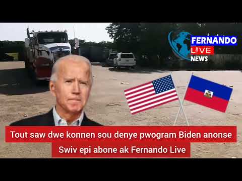 Men koman nouvo Pwogram Biden nan ye...