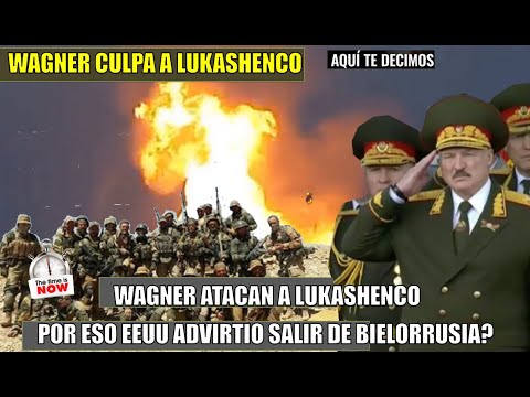 Wagnerianos van por Lukashenko por eso EEUU  habia advertido salir de Bielorrusia