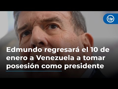 Edmundo González regresará el 10 de enero a Venezuela a tomar posesión como presidente