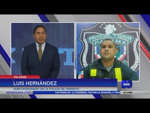 Entrevista al Subcomisionado Luis Hernández, sobre los accidentes de tránsito en el mes de abril