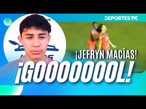 Gol de Jefryn Macías; aprovechó un error defensivo de Olimpia y ya pone a ganar a los Lobos UPNFM