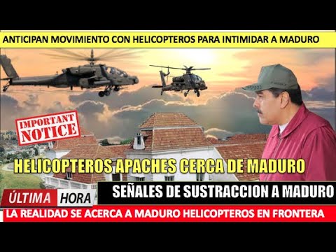 Helicopteros Apache desafian a Maduro en Miraflores
