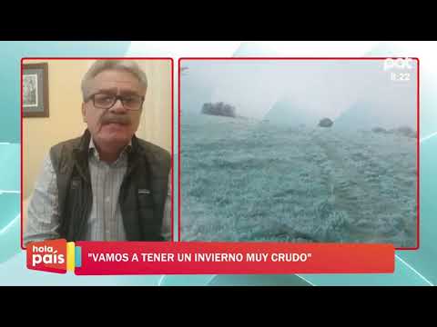 El pronóstico del tiempo con el señor del clima.