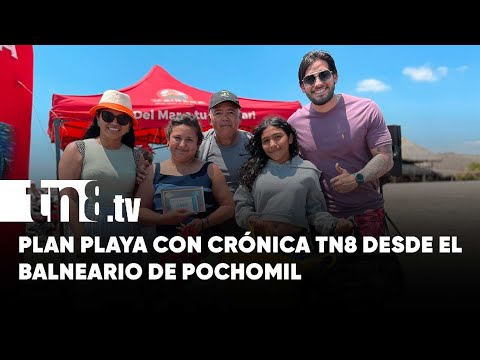 Veraneantes de Pochomil se llevan premios con la promoción de Crónica TN8 - Nicaragua