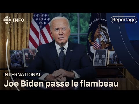 Joe Biden justifie son retrait dans un discours historique