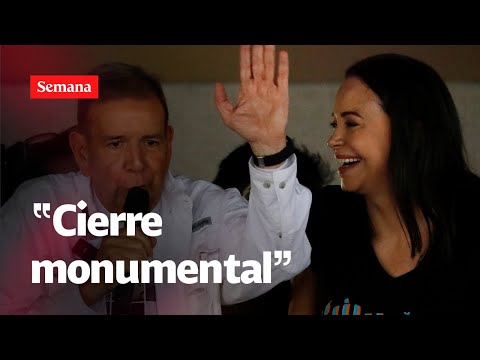 “María Corina Machado y Edmundo González cerraron MONUMENTAL campaña”