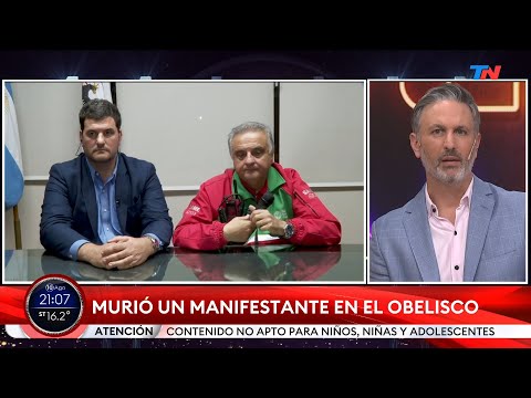 MURIO UN MANIFESTANTE EN EL OBELISCO: Eugenio Burzaco y Alberto Crescenti en Sólo una Vuelta Más
