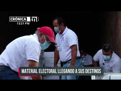Material electoral llegó a Madriz bajo resguardo - Nicaragua