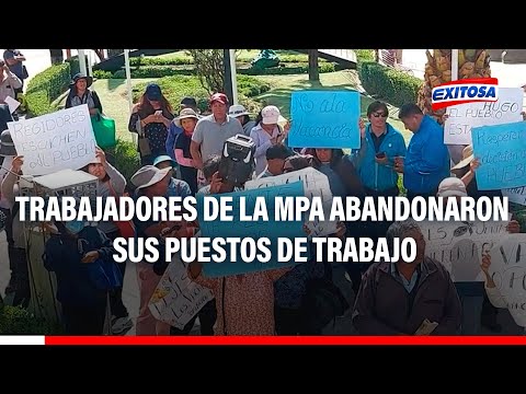 Denuncian que trabajadores de Municipalidad abandonaron puestos para apoyar a Víctor Hugo Rivera