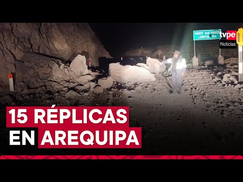 Sismo de 7.0 en Arequipa: IGP informa que se han registrado 15 réplicas tras fuerte temblor