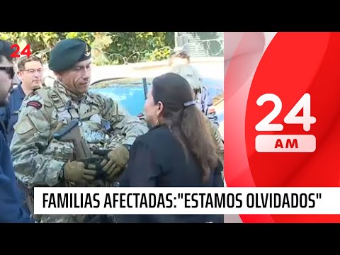Familia afectada por incendios piden comida y baños: Estamos olvidados | 24 Horas TVN Chile