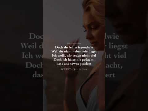 DOCH DU FEHLST 💭😒 Fourty | Musik Zitate Deutsch | nieverstehen