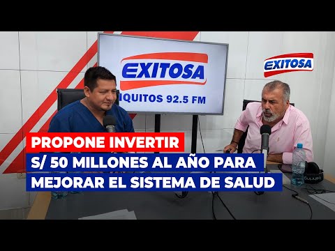 Elige Bien: René Chávez propone invertir S/ 50 millones al año para mejorar el sistema de salud