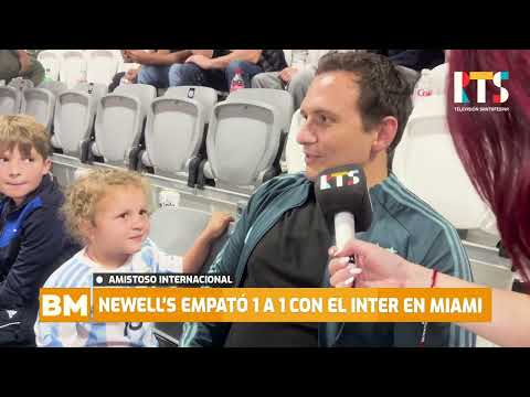 Newell's empató 1 a 1 con el Inter de Miami