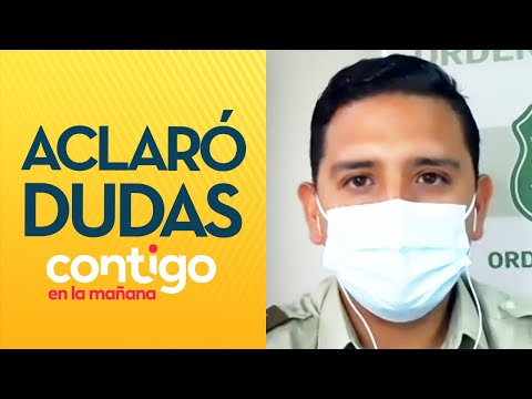 ¿SE PODRÁ SALIR Teniente Medina respondió preguntas por cuarentenas en Chile - Contigo en La Mañana