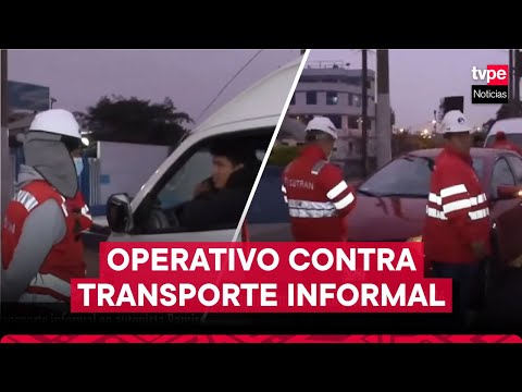 Sutran realiza operativo contra el transporte informal en autopista Ramiro Prialé