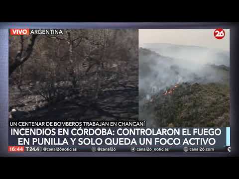 ARGENTINA - EN VIVO | Más de 40.000 hectáreas quemadas por los incendios forestales en Córdoba