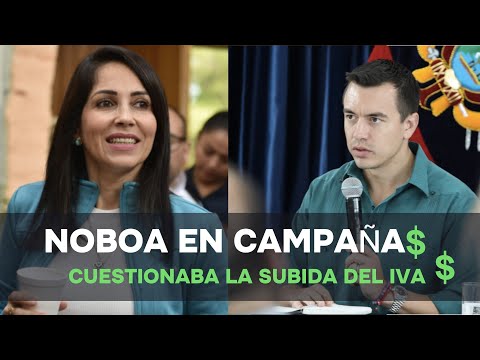 Luisa Gonzalez: la propuesta de Noboa fue subir el IVA siempre