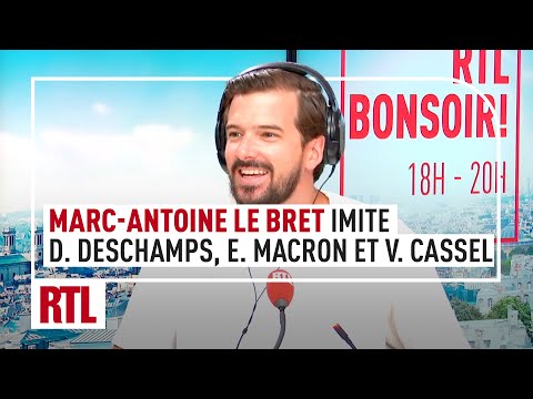 Marc-Antoine Le Bret imite Didier Deschamps, Emmanuel Macron et Vincent Cassel