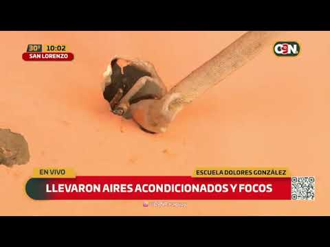 Escuela Dolores González: Se llevaron 7 aires acondicionados