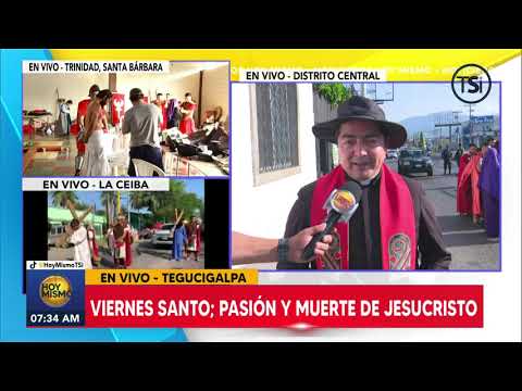 Viacrucis, Viernes Santo en Tegucigalpa