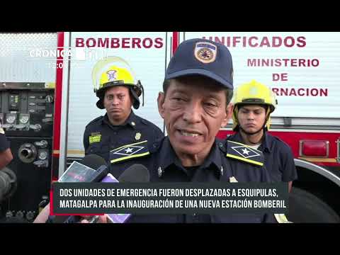Más equipos y formación para los bomberos en Esquipulas, Matagalpa - Nicaragua