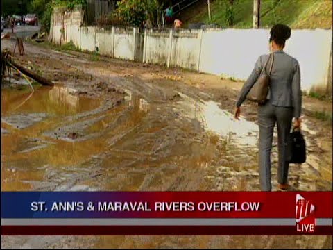Flash Floods Affect Maraval And St. Ann's